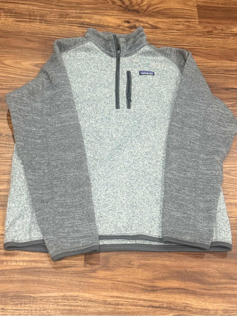 Patagonia Better Sweater 1/4 Zip Pullover Men's Large Gray Fleece Jacket